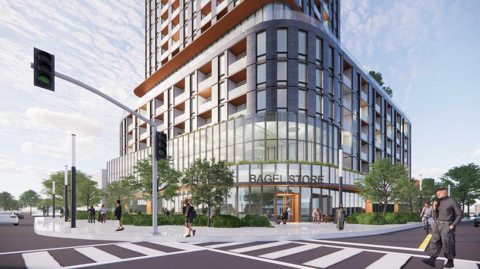 Rendering of 4949 Bathurst Street from RAW Design.