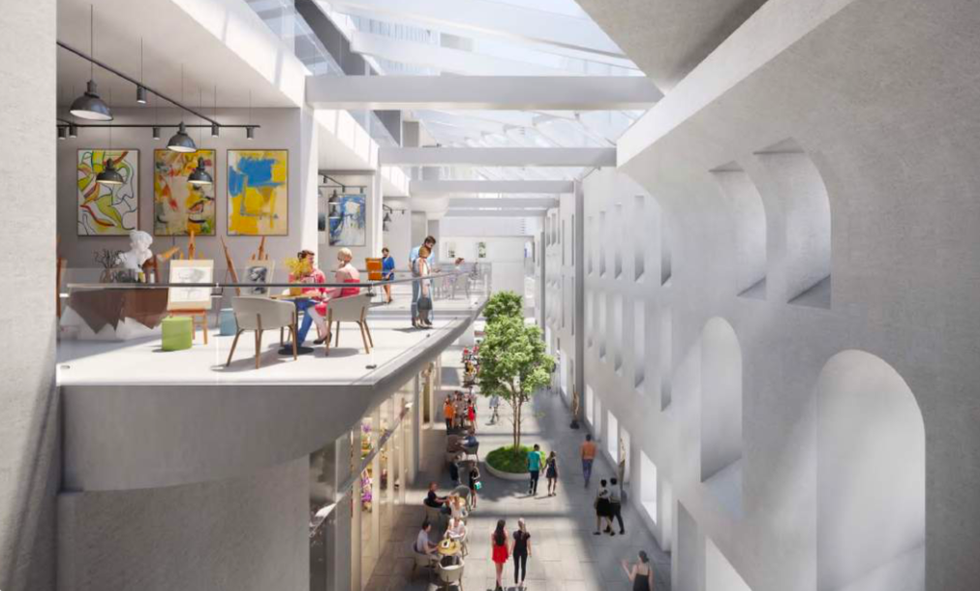 Rendering of community cultural space area