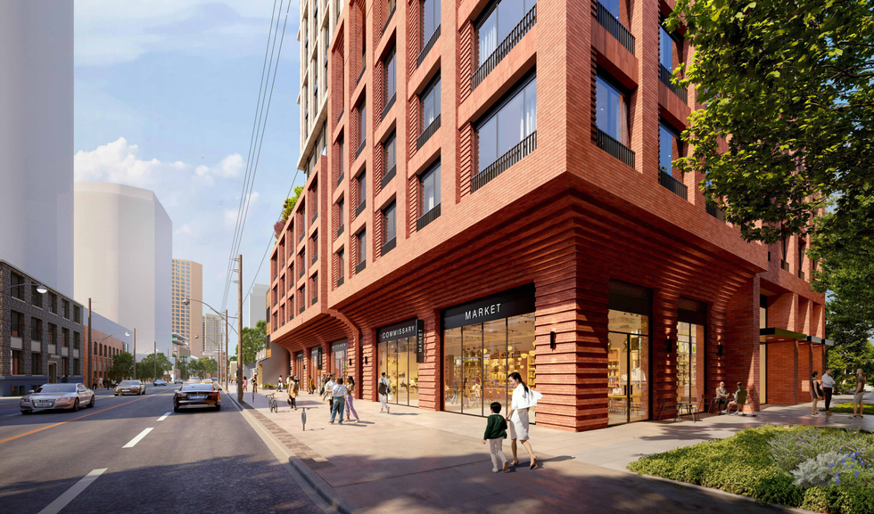 Rendering of proposed 29-storey tower for 2475 Dundas Street West.