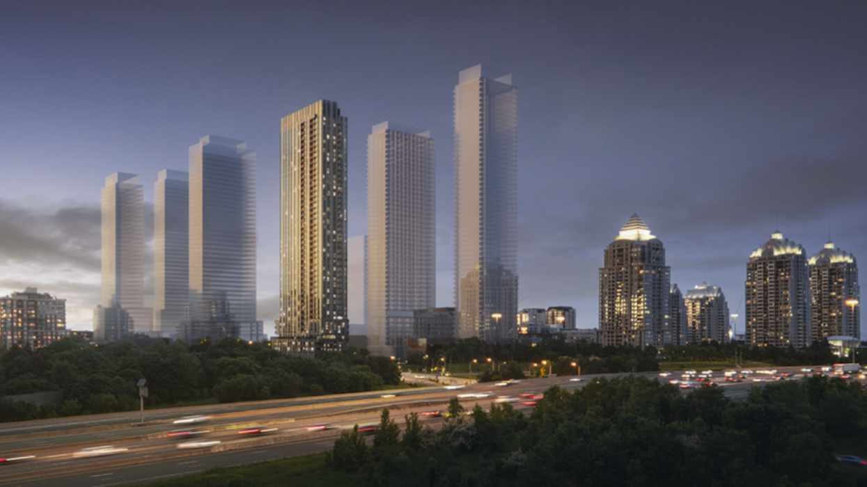Rendering of proposed condo tower in the Sheppard and Bayview area of Toronto.