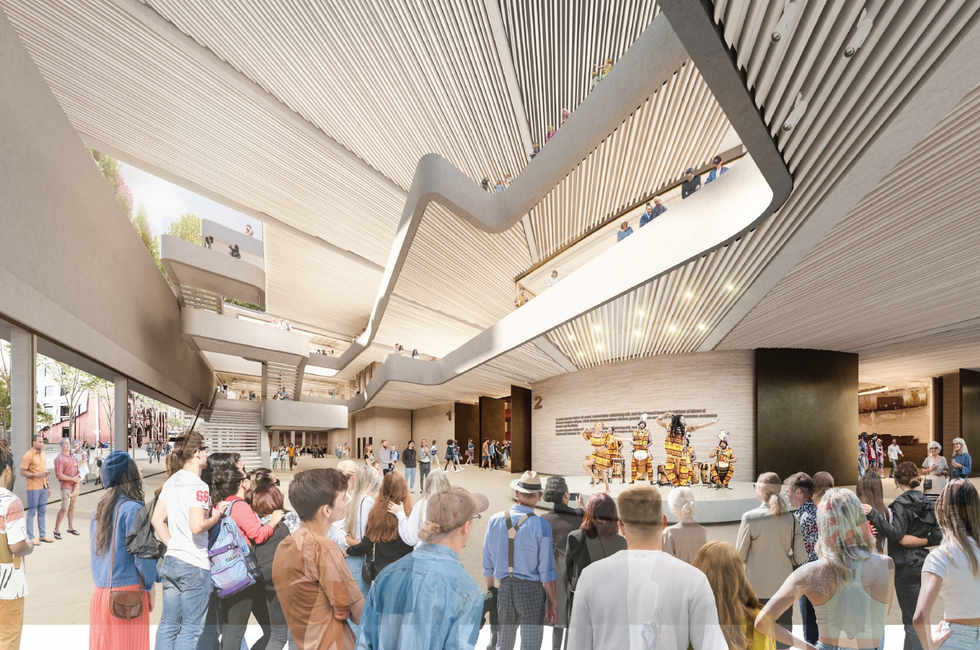 Rendering of reimagined St. Lawrence Centre in Toronto.