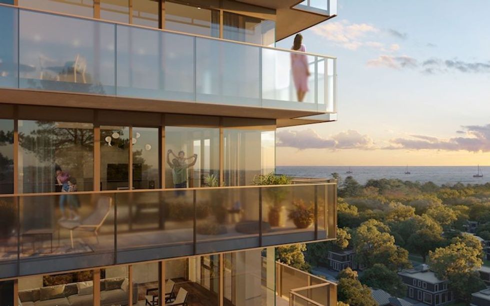 Rendering of the Brightwater condo development coming to Mississauga