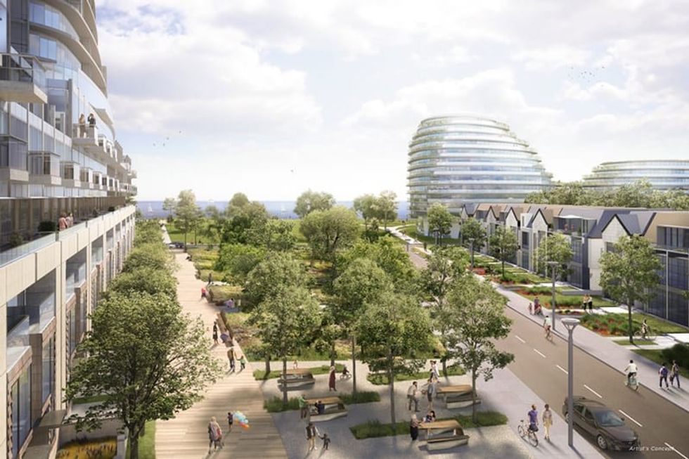 Rendering of the Brightwater condo development coming to Mississauga