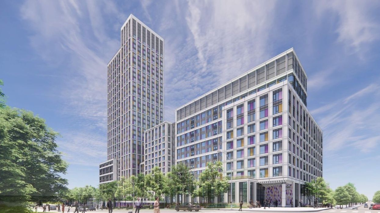 rendering of victoria park avenue development from housing now