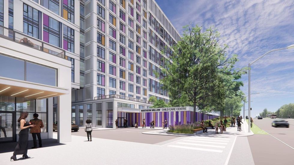 rendering of victoria park avenue development from housing now