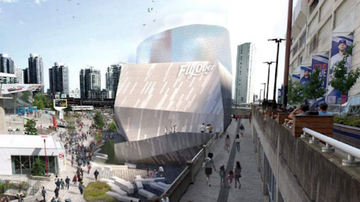 Site Plan for FlyOver Canada Attraction in Toronto Submitted to City