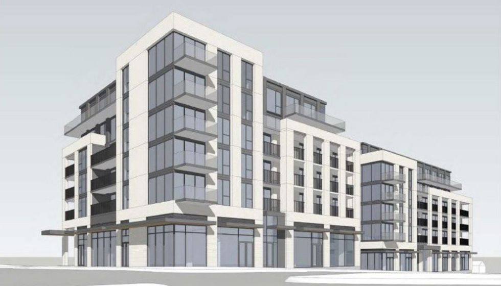 Renderings from the 2015 rezoning application for 7510 Cambie Street.
