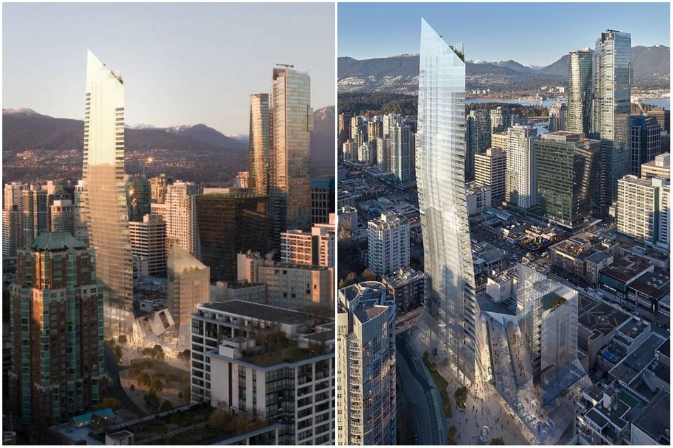 Renderings of 1045 Haro Street in the West End of Vancouver.