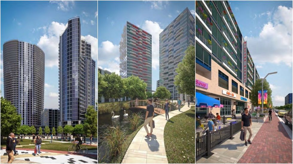 Renderings of the Midtown Station project.
