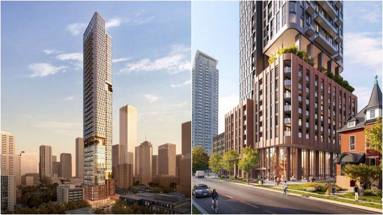 Renderings of the planned 135 Isabella Street project in Toronto.