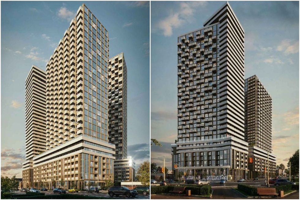 Renderings of the revised proposal for 895 Lawrence Avenue East.