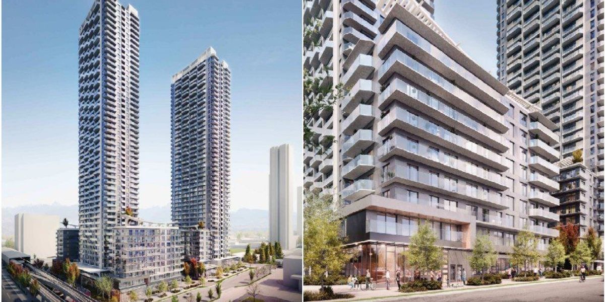 50- And 46-Storey Towers Proposed Near Surrey's Gateway Station