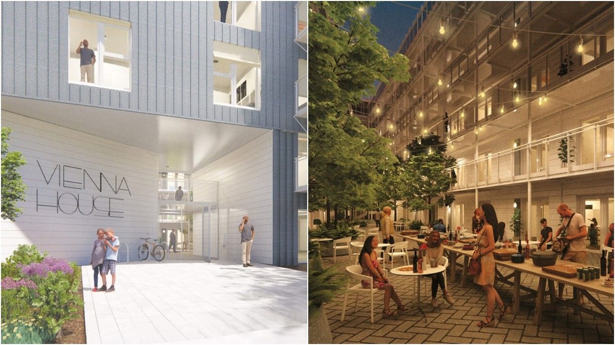 Renderings of the Vienna House project in Vancouver now under construction.