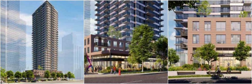 Renderings of Tower Three, which will be delivered in Phase One.
