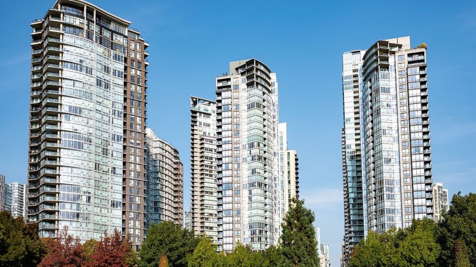 Residential buildings in Vancouver.