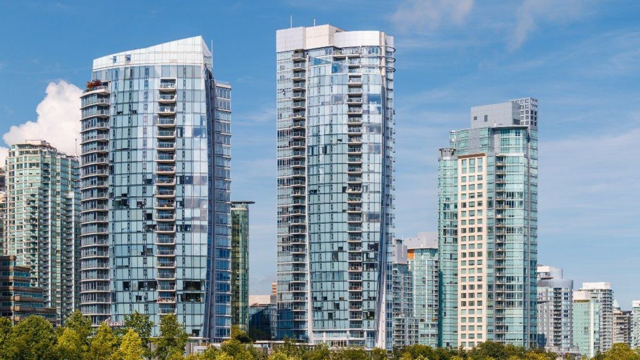 Residential towers in Downtown Vancouver.