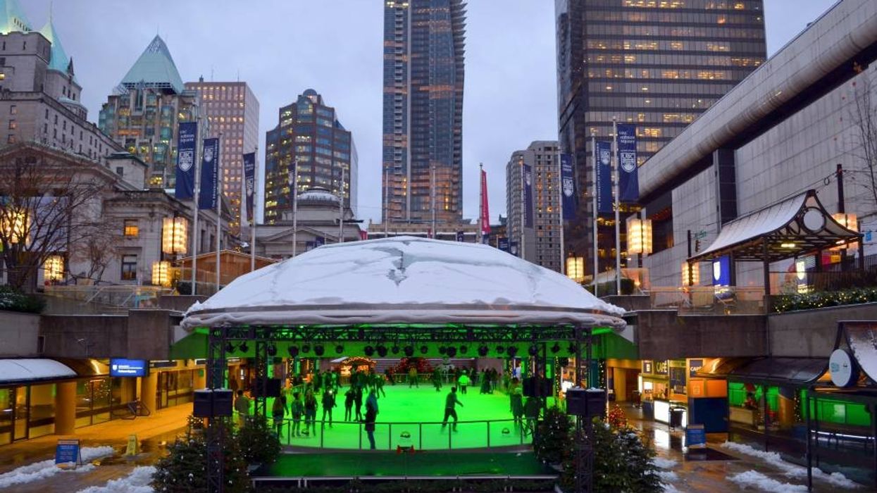 Robson Square Ice Rink - Vancouver Christmas 2022 Things To Do