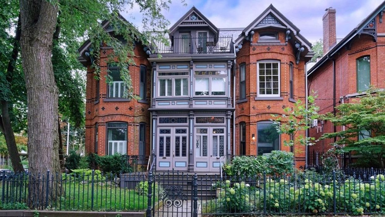 semi-detached houses on a Toronto street.