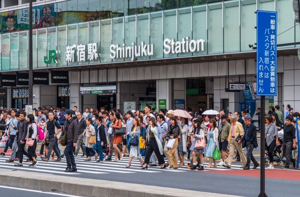 Shinjuku station in tokyo