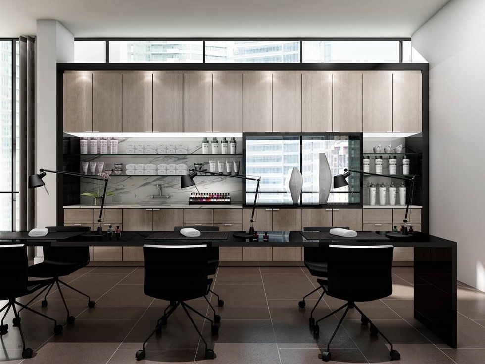 Shore Club spa that is part of Ten York, demonstrates how condo buildings are incorporating social spaces for residents to gather, and neighbourhood hubs