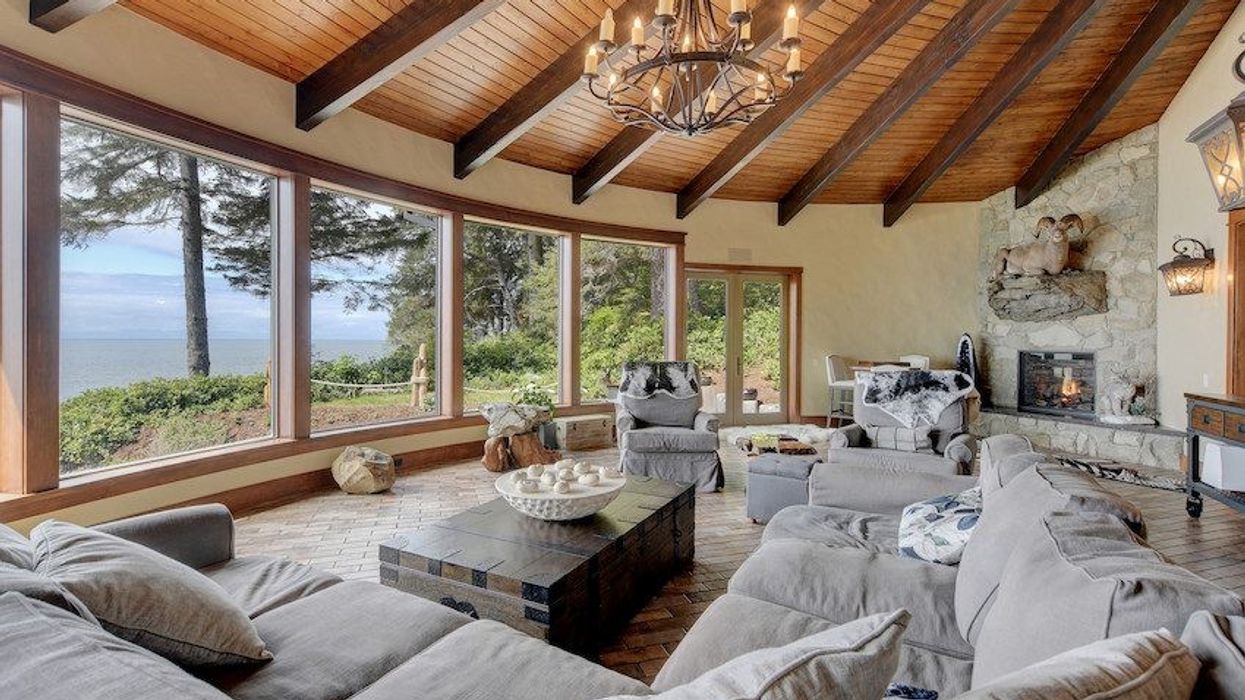 Explore this $12.6M Sooke Home Built Like a Modern Stone Castle