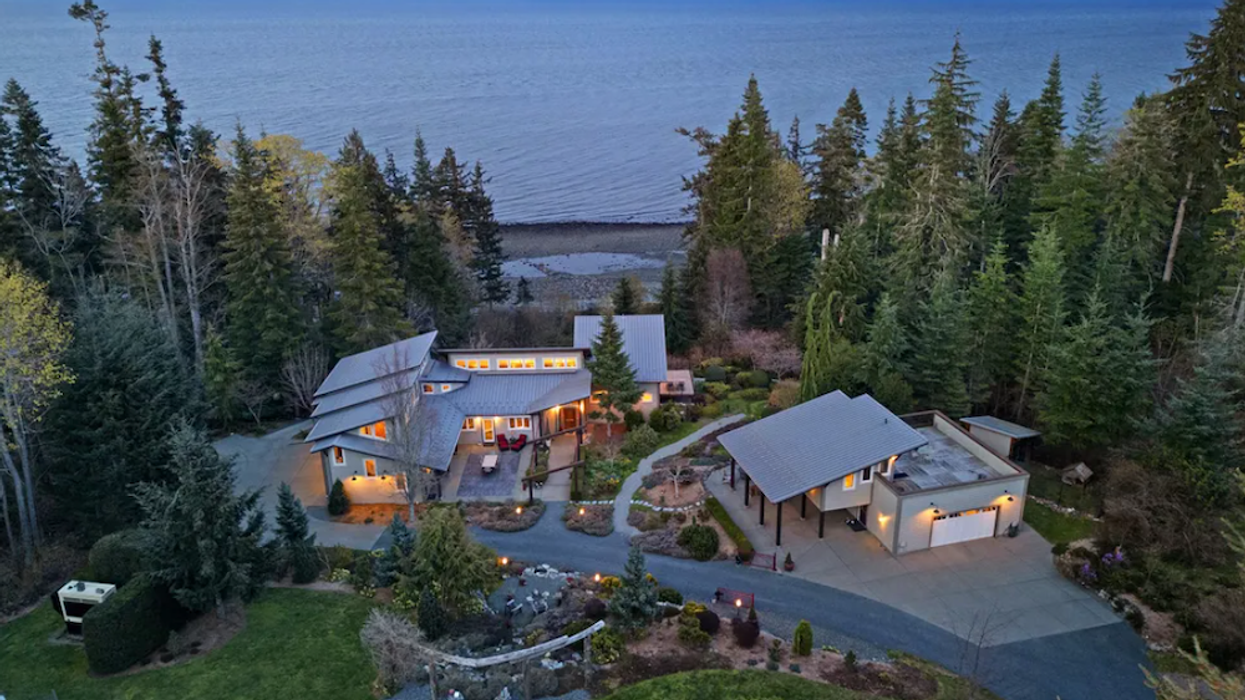 5-Acre Waterfront Courtenay Estate Boasts Dreamy Mountain Views