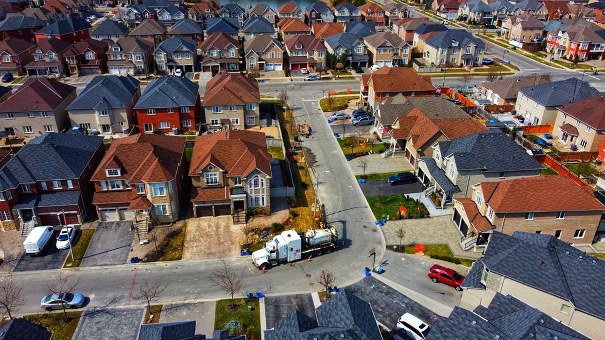 Subdivision of suburban homes near Toronto