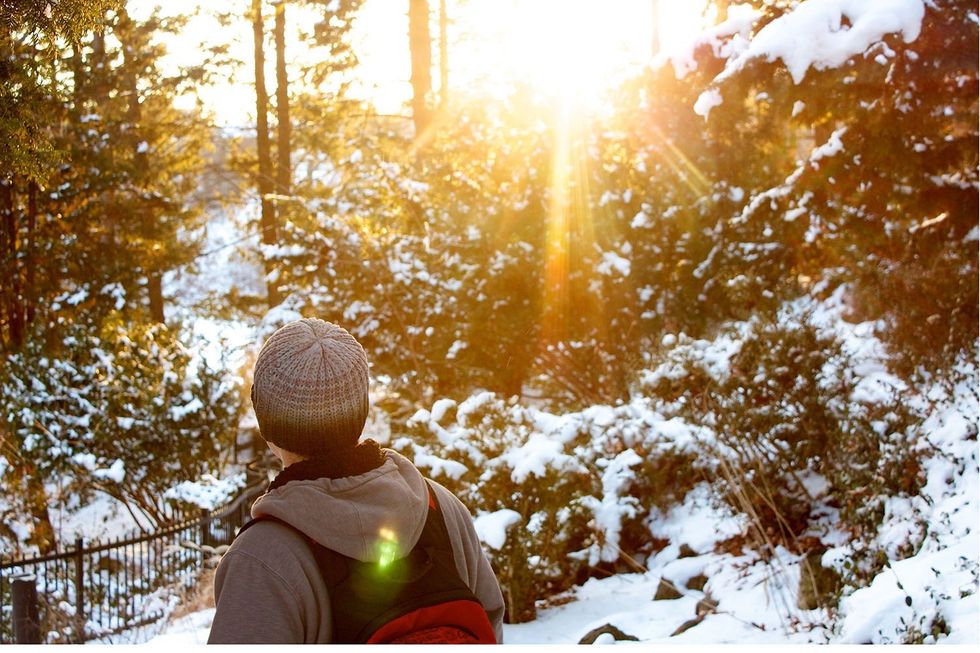 Sun setting at High Park during 2011's winter season.