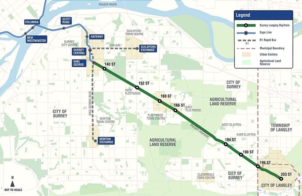 Surrey langley skytrain translink