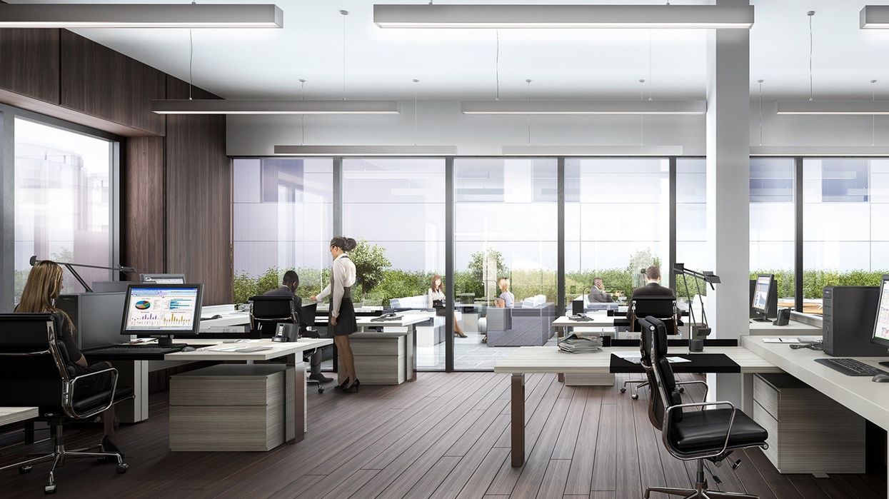 Tableau at 117 Peter St. in the Entertainment District offers 24,000 square feet of premier office/commercial ownership, with stunning open concept settings, high ceilings and relaxing patios. (Rendering by Norm Li).