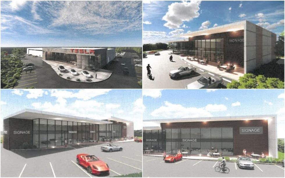 Tesla Metro Vancouver Service Repair Delivery Centre Bosa Properties Renderings