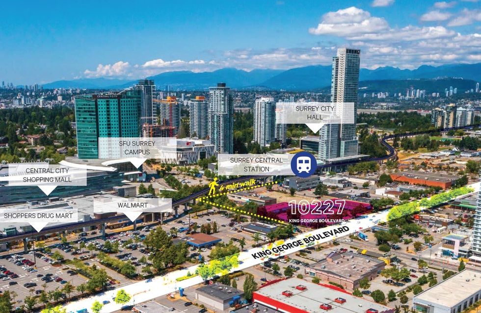 The 10227 King George Boulevard site in Surrey.