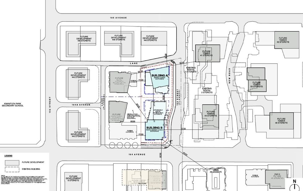 The 13265 104 Street site and its surrounding context.