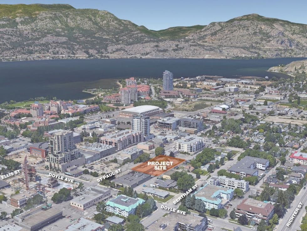 The 1355 St. Paul Street site and its surrounding context.