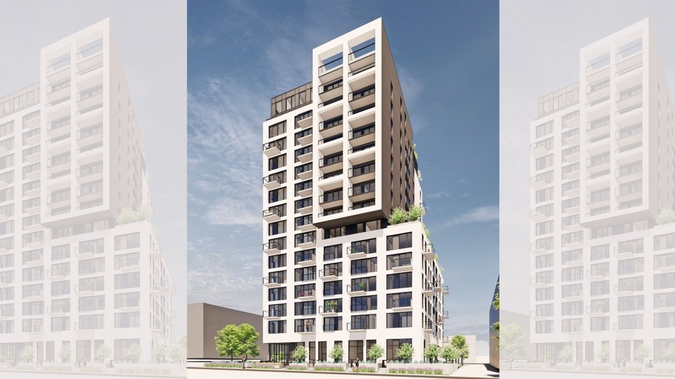 The 16-storey rental tower planned for 1045 Burnaby Street in Vancouver.