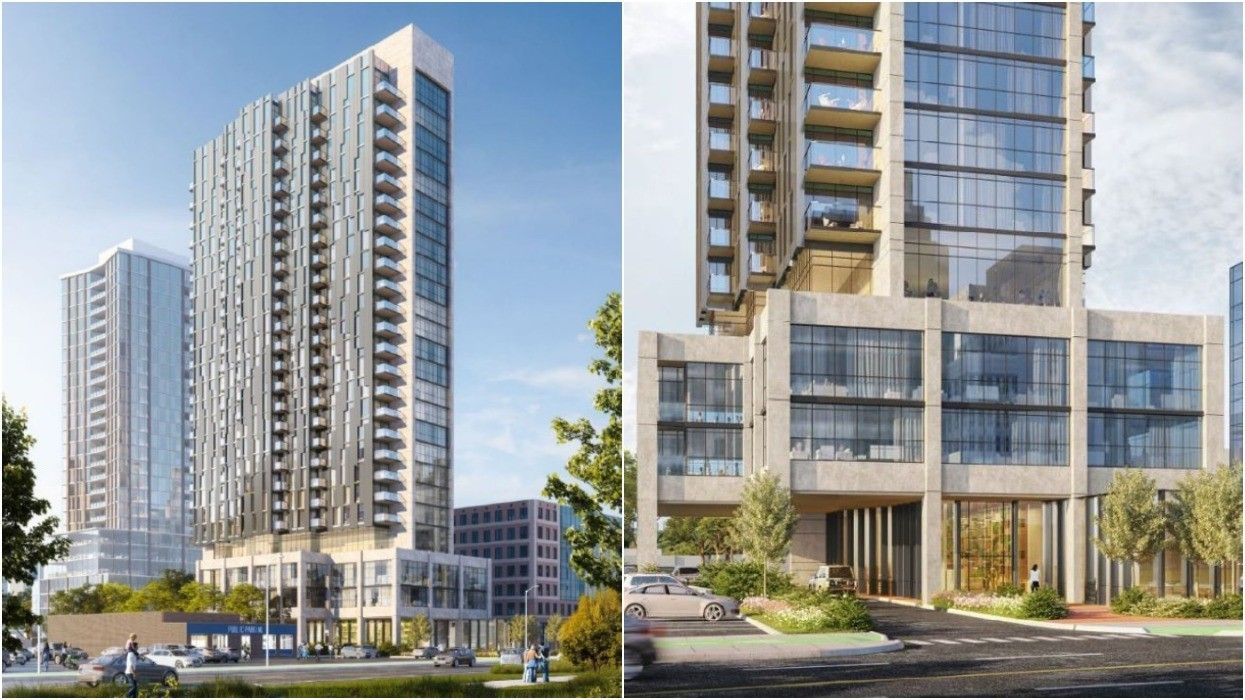 The 25-storey Evoke tower planned for 1546 Scott Street in Ottawa.