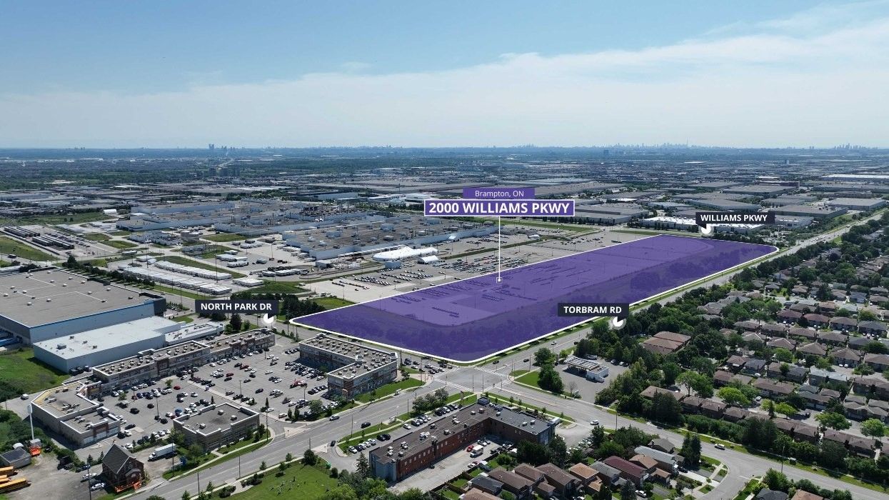 The 32-acre parcel at 2000 Williams Parkway in Brampton.