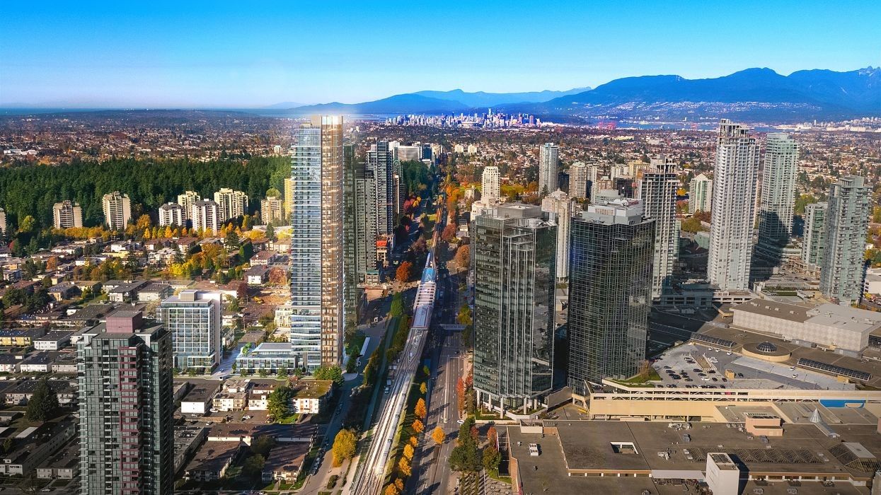 The 48-storey Highline Metrotown tower at 6511 Sussex Avenue in Burnaby.