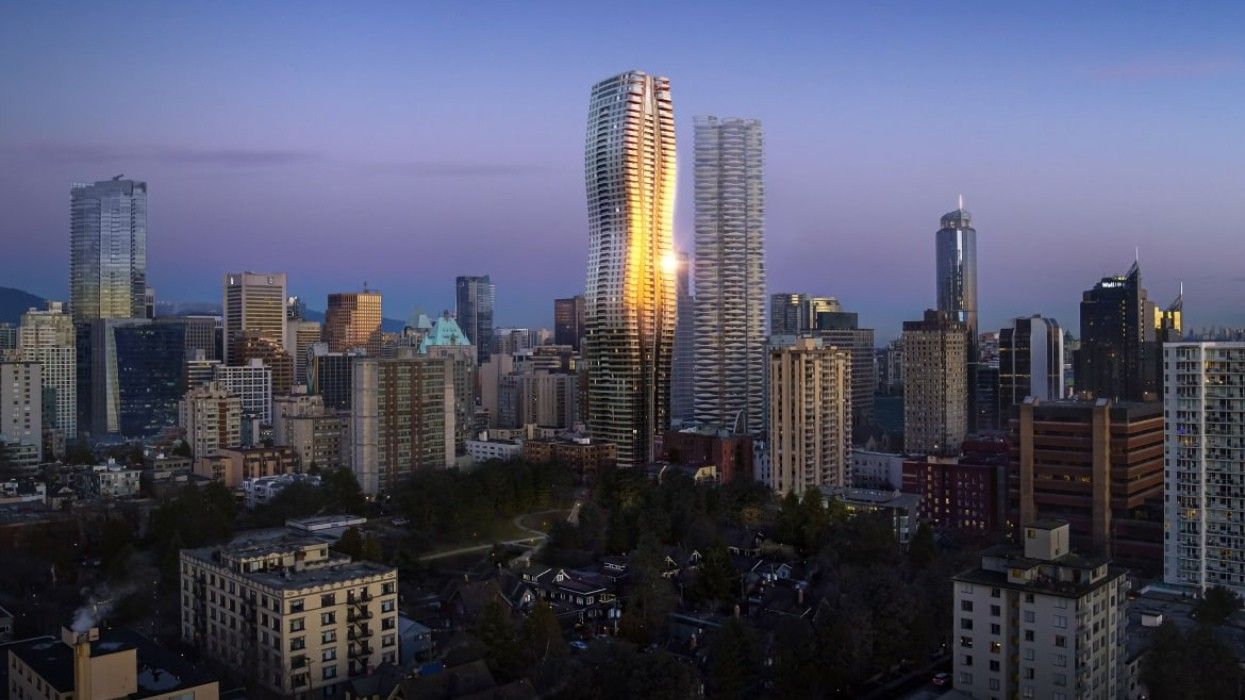 The 60-storey CURV planned for Nelson Street in Vancouver.