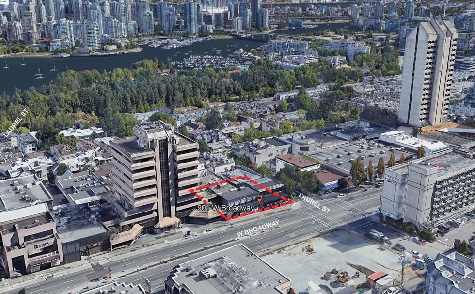 The 901 W Broadway site.