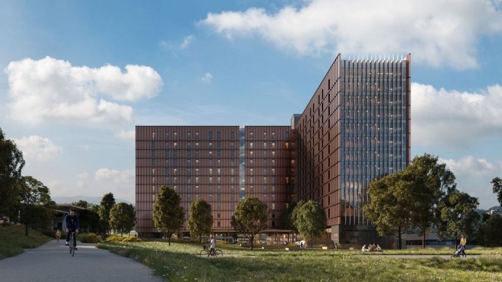 The BCIT Tall Timber Student Housing building set for BCIT's Burnaby campus