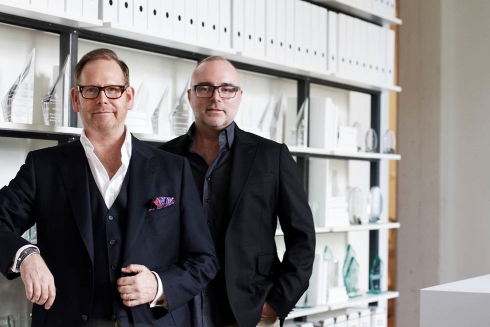 The brainchilds behind II BY IV DESIGN: Keith Rushbrook, left and Dan Menchions, who founded the downtown Toronto-based firm in 1990.