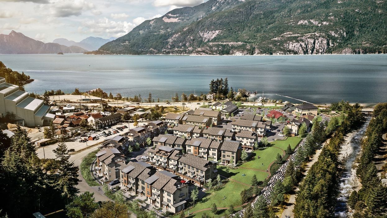 ​The Britannia Beach Townhouses project by Adera in its namesake community.