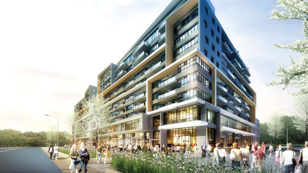 The Central Park Ajax project planned for Harwood Avenue South in Ajax.