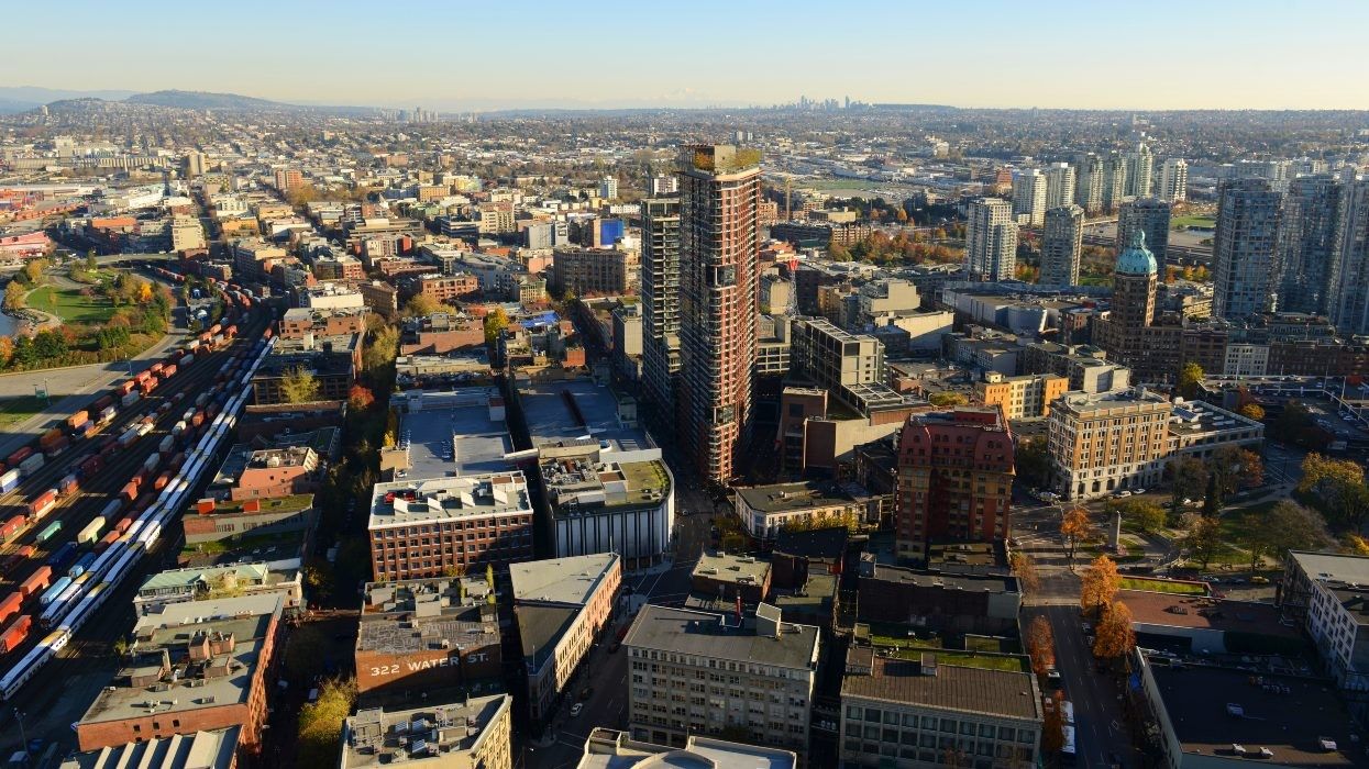 The Downtown Eastside of Vancouver surrounding Woodward's 43.
