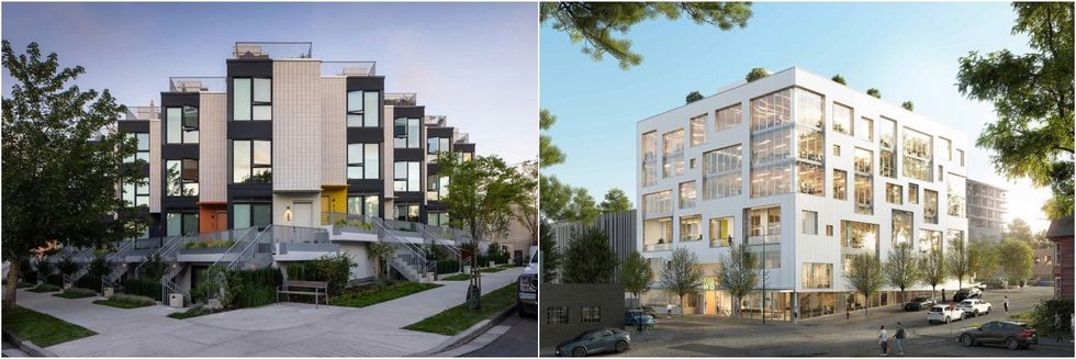 The E15 project (left) and 288 W 8th project (right).