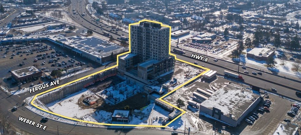 The Elevate project at 1333 Weber Street East site in Kitchener that was sold via receivership this year.