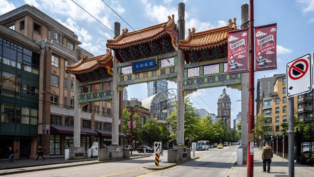 The entrance to Chinatown in Vancouver.