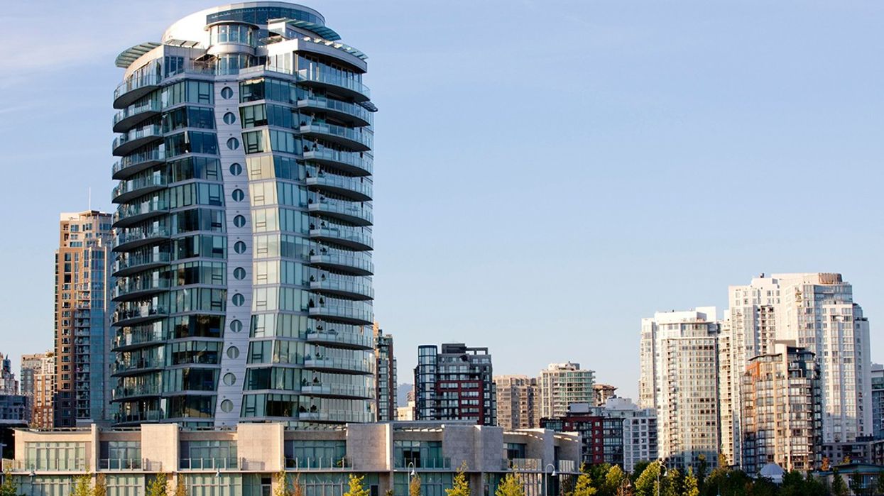 The Erickson by Concord Pacific along False Creek in Vancouver.