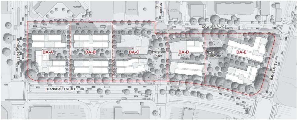 The Evergreen Terrace will be redeveloped in blocks, although the order has yet to be determined.